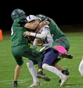 Abington earns share of league title in dominant win over Rockland